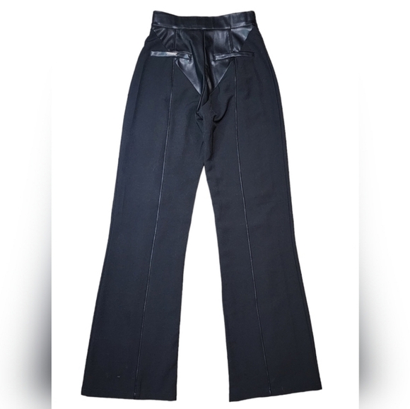 GORGEOUS Vegan Leather &Woven Trousers - Picture 10 of 16
